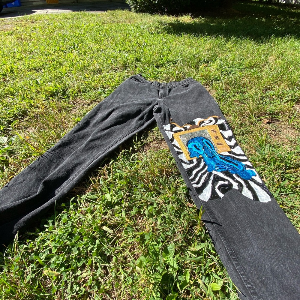 Painted jeans